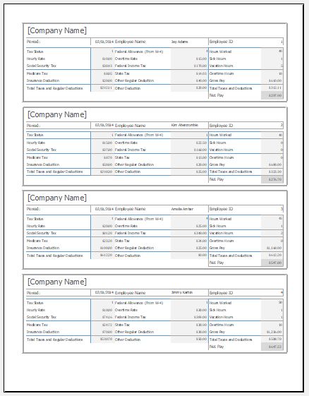 Payslip Template