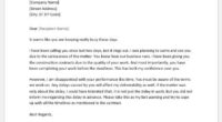Warning Letter to Contractor for Delay of Work