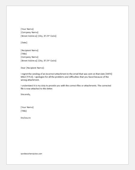 Apology Letters for Providing Wrong Information | Word & Excel Templates