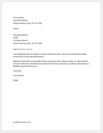 Location Transfer Request Letter Sample