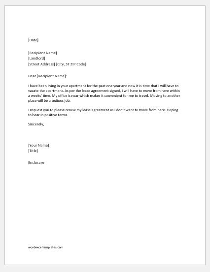 Letter To Landlord Moving Out Sample from www.wordexceltemplates.com