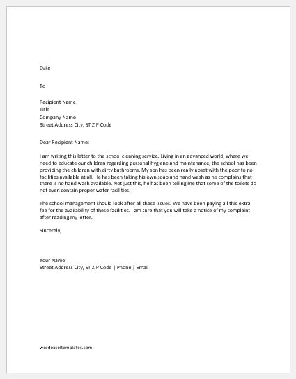 Letter To Tenants Regarding Cleanliness from www.wordexceltemplates.com