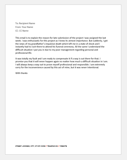 Email to Boss Explaining the Causes of Delay in Project﻿
