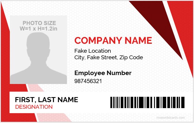 ID Badge Templates For 2019 20