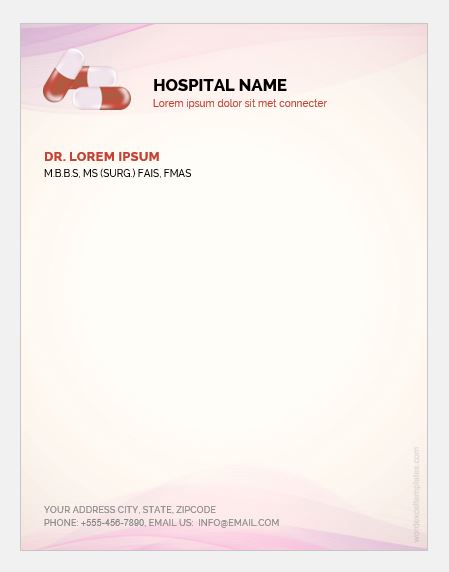 Doctor prescription pad template