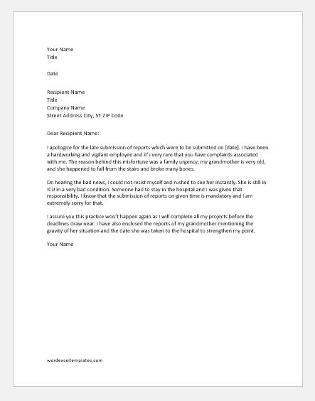 What Is A Letter Of Explanation For Your Needs Letter Template 