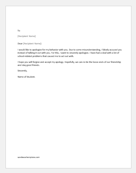 Sorry Letter To Teacher For Not Being Serious In Studies Writeletter2 Com