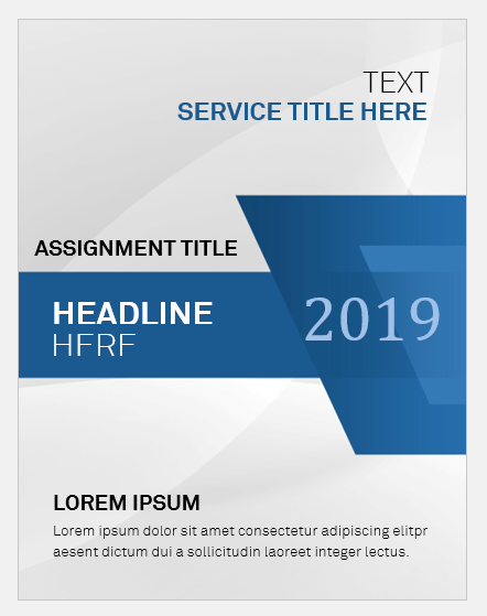Assignment cover page template
