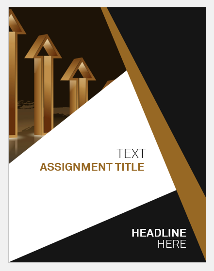 Assignment cover page template