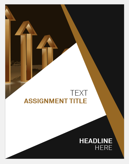 assignment cover page templates