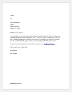 excuse letter for missing work from doctor Excuse letter for absence due to attending an event