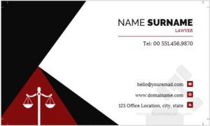 Attorney Business Card Template