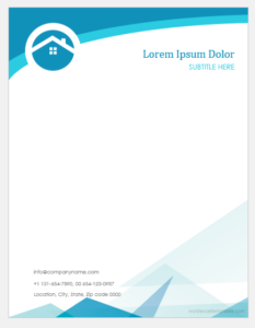 Real Estate Letterhead Template