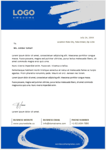 MS Word Letterhead Template