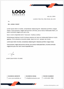 MS Word Letterhead Template