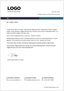 MS Word Letterhead Template