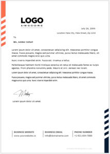MS Word Letterhead Template