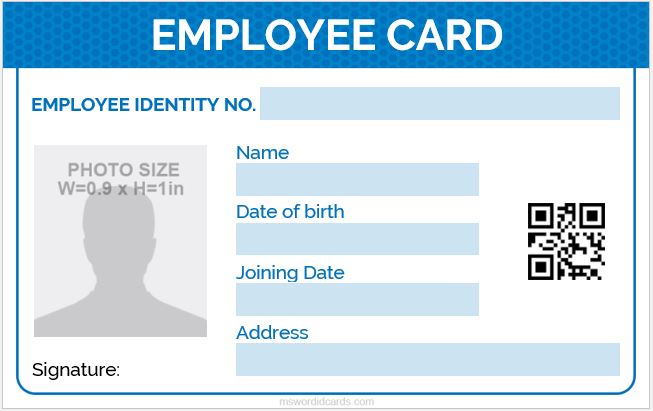 National ID Card Template