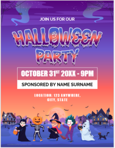 Halloween Party Flyer Template