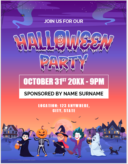 Halloween Party Flyer Template