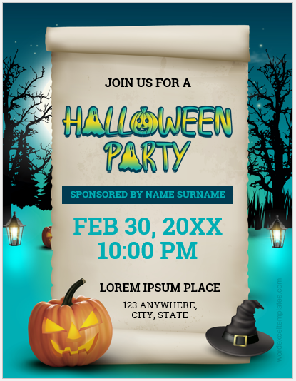 Halloween Party Flyer Template