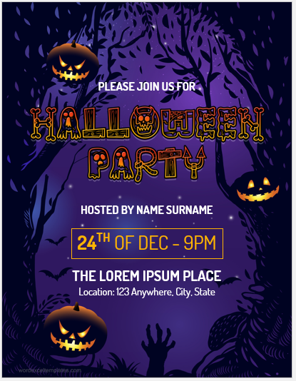 Halloween Party Flyer Template