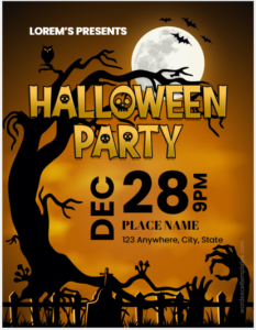 Halloween Party Flyer Template