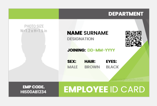 Employee Card Template Word