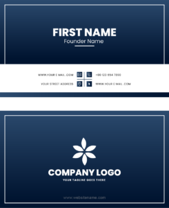 MS Word business card template