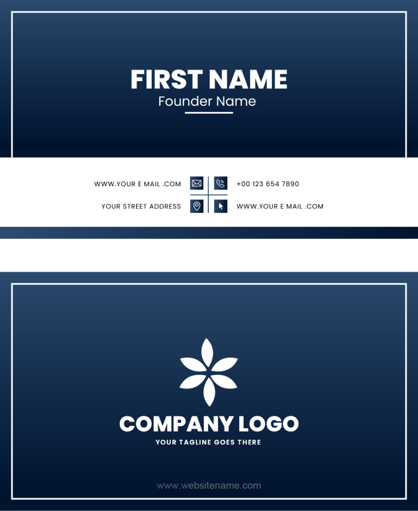 MS Word business card template