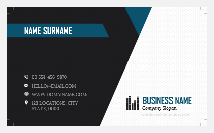 Business card template