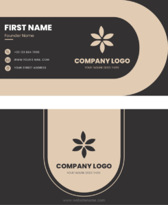 MS Word business card template