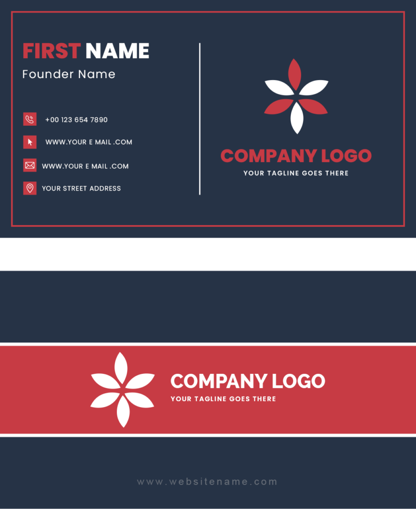 MS Word business card template