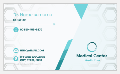 Doctor business card