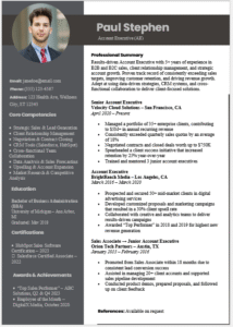 Account Executive Resume