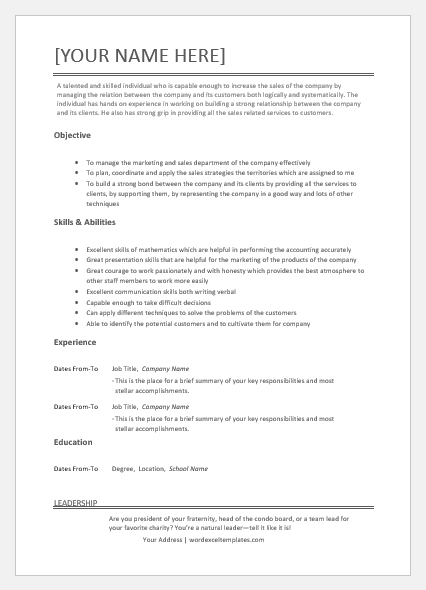 Account Executive Resume