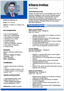 Account Manager Resume Template