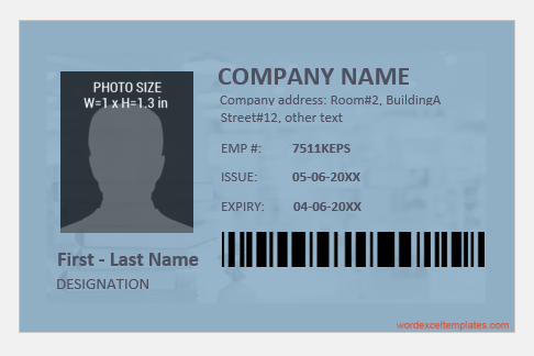 Librarian ID badge template