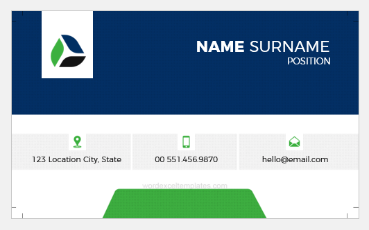 Business Card for Bank Employee