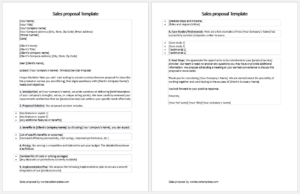 Sales proposal Template