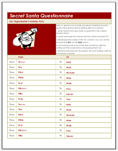 Questionnaire Template Excel from www.wordexceltemplates.com