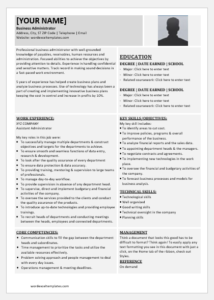 Business Administrator Resume