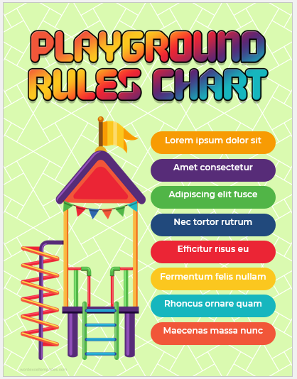 Playground rule chart template
