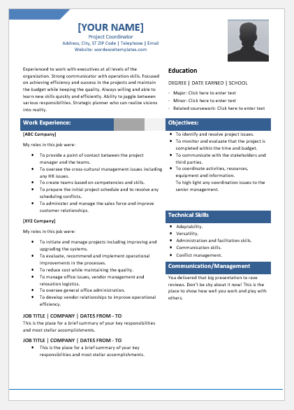 Featured image of post Project Coordinator Resume Samples Find the best project coordinator resume samples to help you improve your own resume