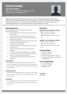 Executive Assistant Resume