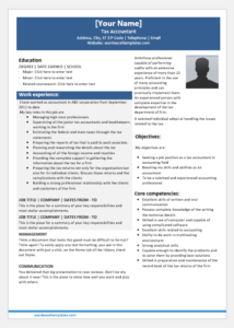 Tax Accountant Resume