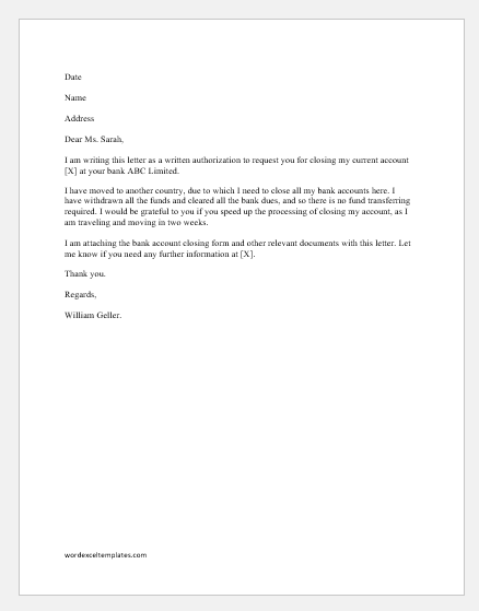 Bank Account Closing Letter - Closing Accounts Banking Ombudsman Scheme / To close a bank account, you might be required to mail your request in a traditional letter or submit it in person at a bank branch.