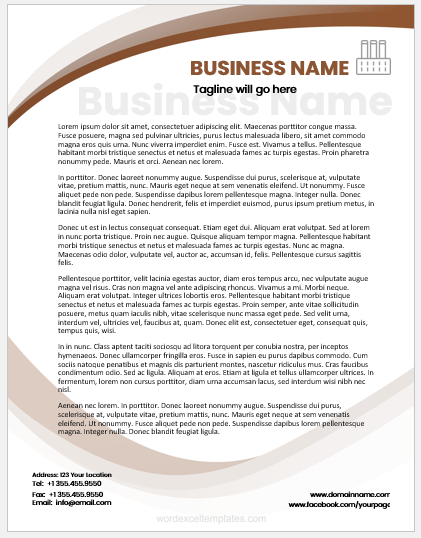 Business letterhead template