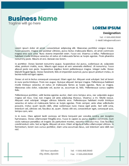 Business letterhead template