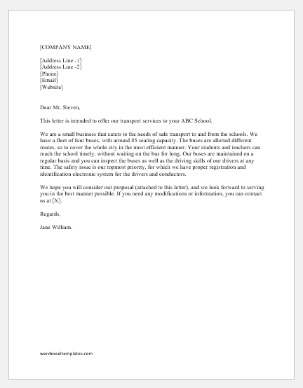 Sample proposal letter Sports Club